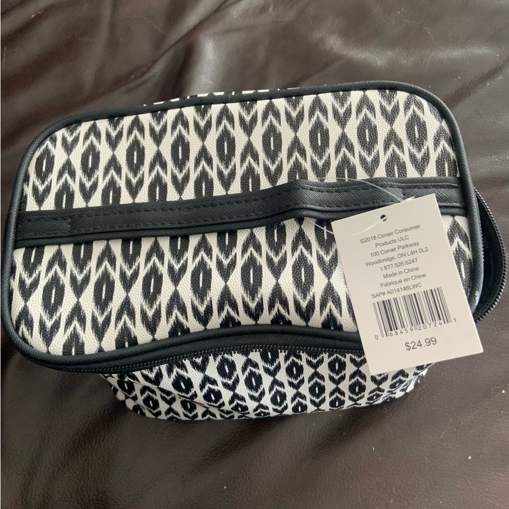 Stylish Black and White Patterned Bag